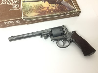 Lot 289 - Replica Adams 1851 Double Action revolver, made in Spain, with box