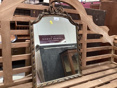 Lot 920 - Gilt framed triptych dressing table mirror