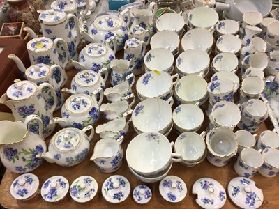 Lot 453 - Extensive Hammersley Cornflower pattern tea, coffee and dinnerware