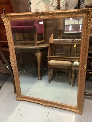 Lot 932 - Large bevelled wall mirror in gilt effect frame, 94cm x 121cm