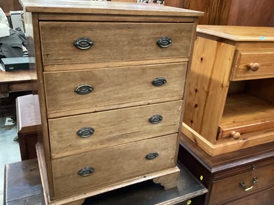 Lot 942 - Edwardian inlaid mahogany narrow chest of four drawers on bracket feet, 58cm wide, 45cm deep, 79cm high