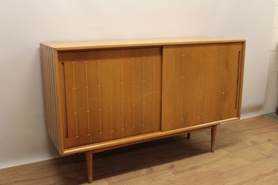 Lot 1313 - 1950s Heals satin birch sideboard