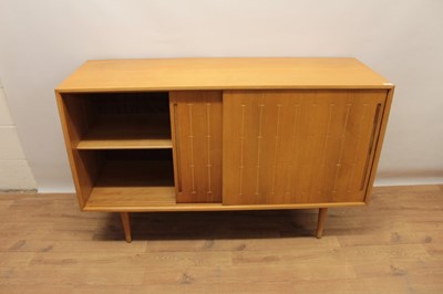 Lot 1313 - 1950s Heals satin birch sideboard