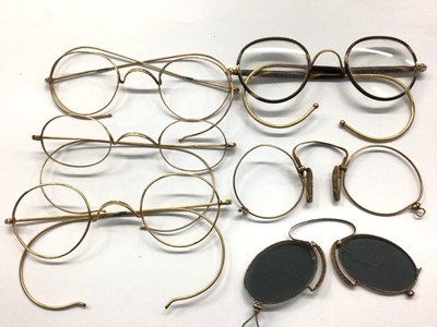 Lot 497 - Collection old spectacles