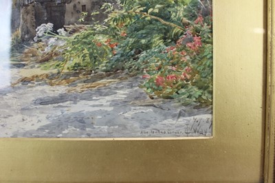 Lot 135 - C.J. Way (19th century, Canadian) watercolour - A Neglected Corner, signed and dated