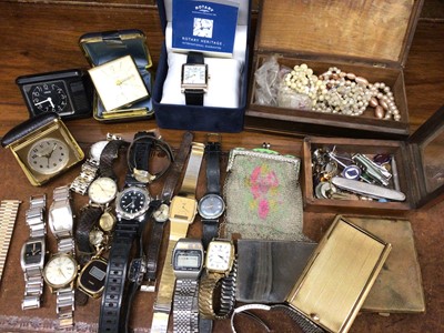 Lot 761 - Group of wristwatches, costume jewellery and bijouterie