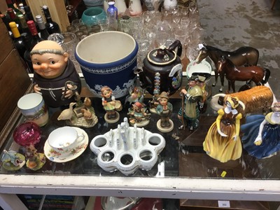 Lot 327 - Barge Ware teapot, Beswick, Royal Doulton, Goebel and other ceramics (qty)