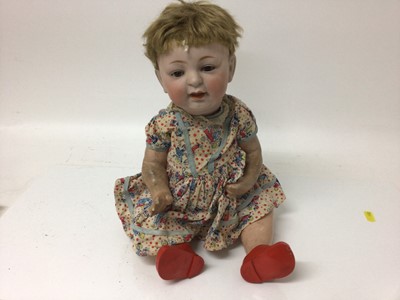 Lot 1828 - Victorian porcelain head doll JDK 211