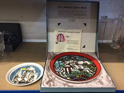 Lot 223 - Poole Medieval Calendar Series dish in original box, together with a Poole 1975 European Architectural Heritage dish
