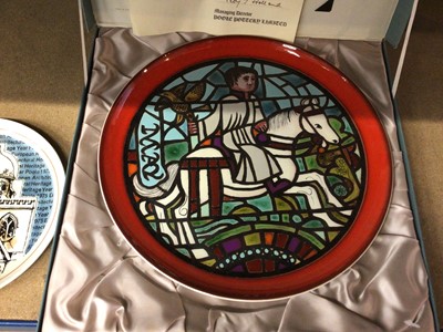 Lot 223 - Poole Medieval Calendar Series dish in original box, together with a Poole 1975 European Architectural Heritage dish