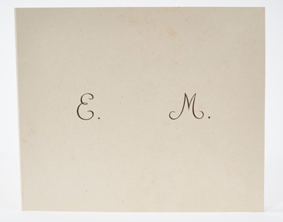 Lot 58 - T.R.H. The Princess Elizabeth (later H.M. Queen Elizabeth II) and Princess Margaret, scarce signed mid-1940s Christmas card with E.M. Initials to cover, photograph of the two Princesses with a co...