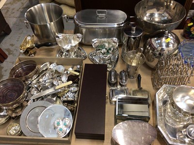 Lot 477 - Group silver plate and other metal ware