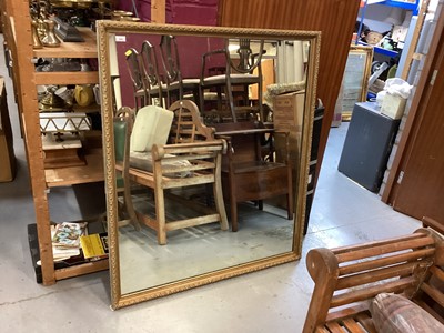 Lot 978 - Large gilt framed wall mirror, 133cm x 114cm