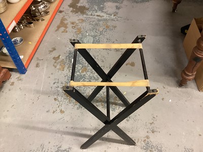 Lot 982 - Modern butlers tray on folding stand