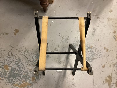 Lot 982 - Modern butlers tray on folding stand