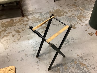 Lot 982 - Modern butlers tray on folding stand
