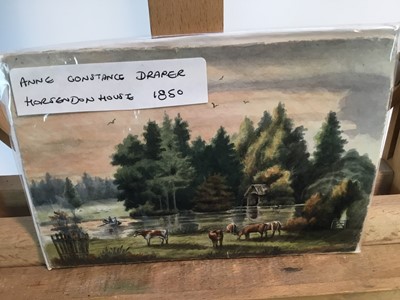 Lot 240 - Anne Constance Draper (19th century) group of drawings