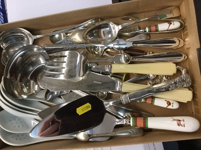 Lot 343 - Group of silver plated and other cutlery