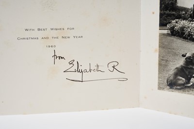 Lot 78 - H.M.Queen Elizabeth The Queen Mother, two signed Christmas cards 1954 and 1956, both signed ' from Elizabeth R with envelopes