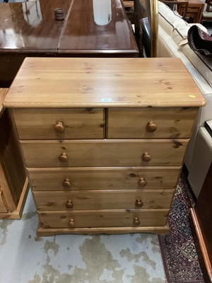 Lot 1007 - Pine chest of drawers