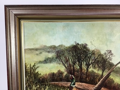 Lot 95 - Ken Turner oil on board - pair of Pheasants, signed, 45cm x 60cm, framed