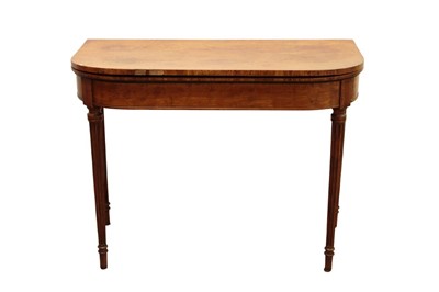 Lot 897 - Regency satinwood card table