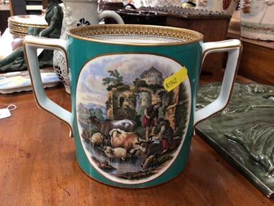 Lot 620 - Large prattware mug