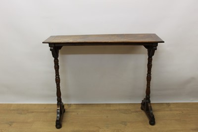 Lot 1358 - 19th century fruitwood Continental prayer book table