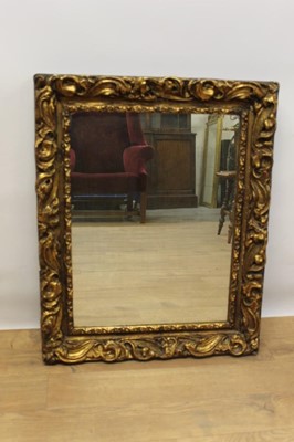 Lot 1382 - Antique gilt mirror