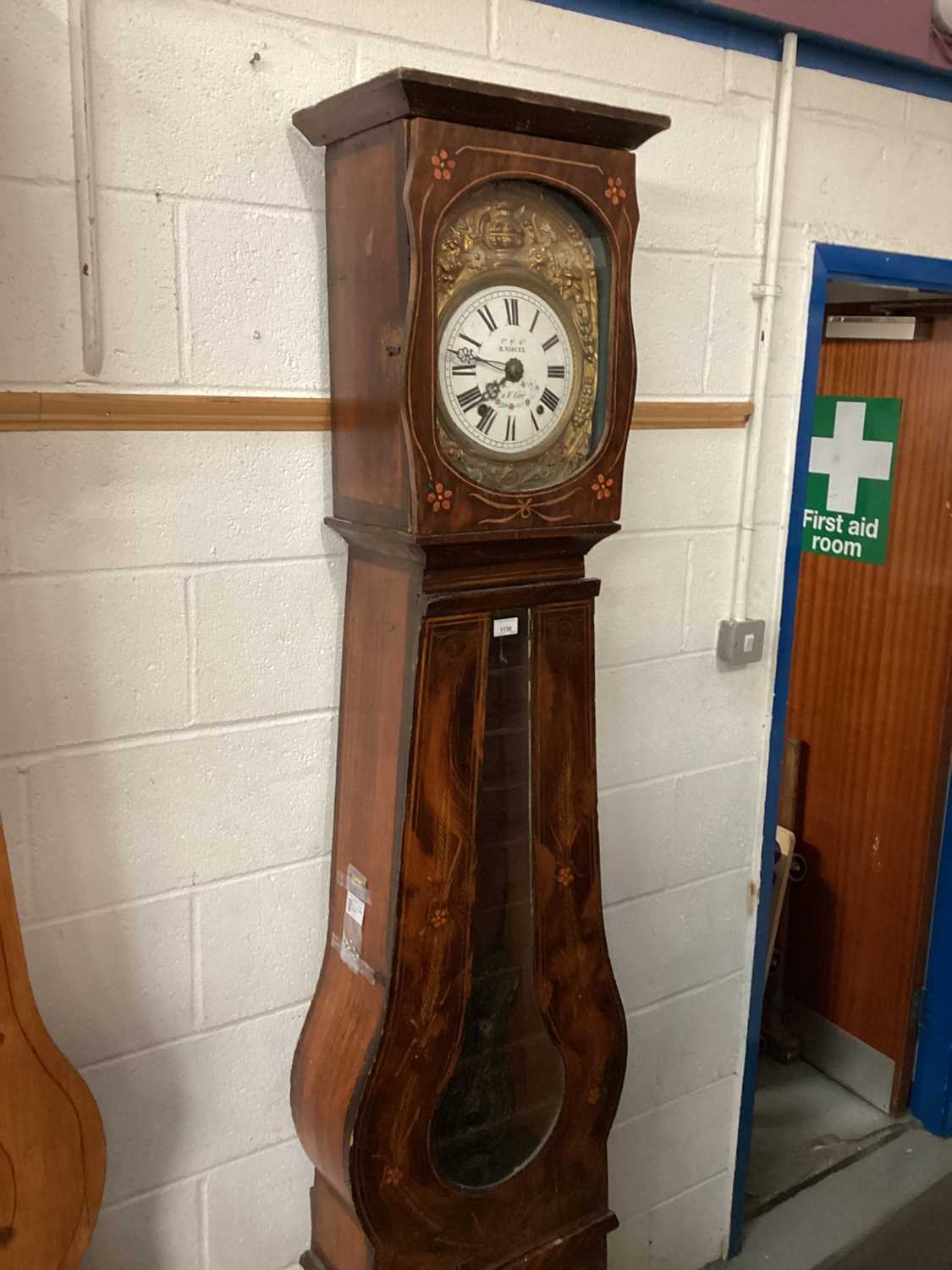 Lot 1130 - Decorative French clock of shaped form in