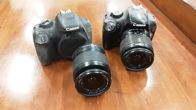 Lot 590 - Two Canon cameras- EOS 1100D and 1200D