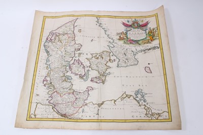 Lot 850 - John Senex, engraved by Herman Moll - A New Map of the Kingdom of Denmark with the Dutchy of Holstein