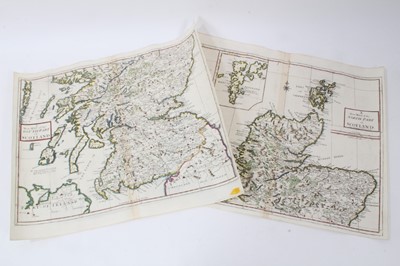 Lot 851 - Andrew Johnston - A New Map of the North [and South] Part of Scotland, two hand tinted engraved maps