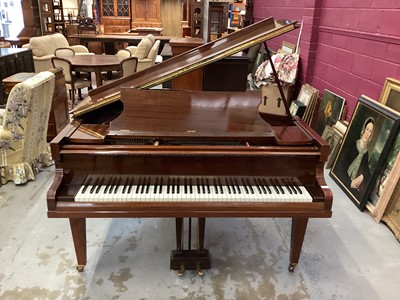 Lot 1326 - Mahogany cased baby grand piano by John Broadwood & Sons, approximately 147cm wide