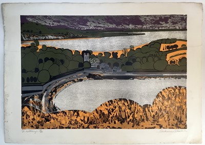 Lot 120 - Graham Clarke (b. 1941) print - St Anthonys, signed and numbered 15/50, circa 1960's, 66cm x 46cm, unframed