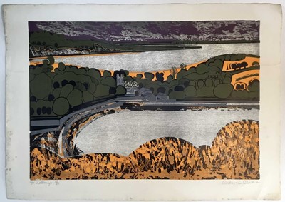 Lot 292 - Graham Clarke (b.1941) print - Helford, signed and numbered 13/50, and another St Anthony’s