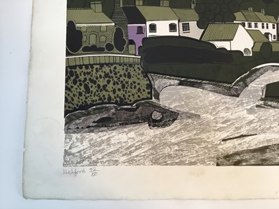 Lot 124 - Graham Clarke (b.1941) print - Helford, signed and numbered 42/50