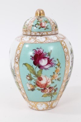 Lot 266 - A Dresden ovoid vase and cover