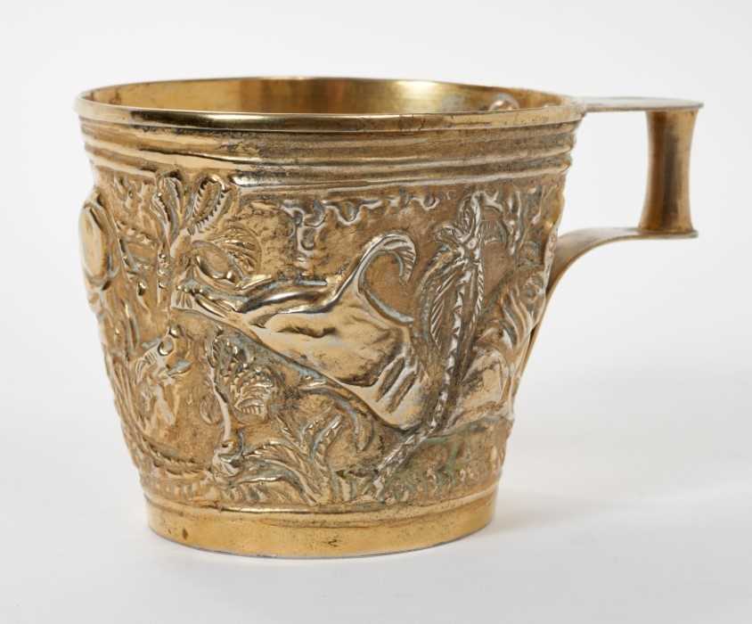 Lot 454 - A Greek Silver Gilt Cup Replica Of The