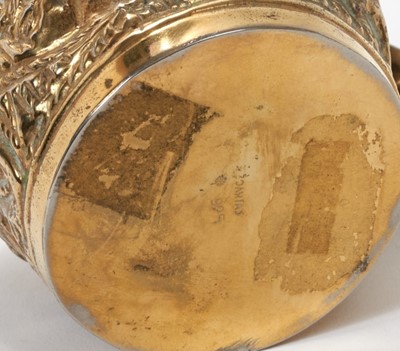 Lot 454 - A Greek silver gilt cup replica of the Vapheio cup