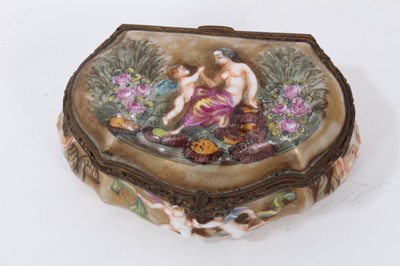 Lot 71 - Two 19th century Naples style snuff boxes