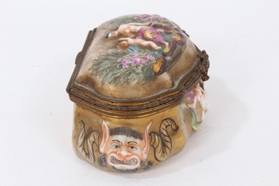 Lot 71 - Two 19th century Naples style snuff boxes