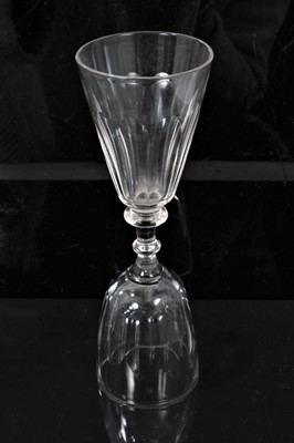 Lot 280 - An unusual 19th century glass double ended spirit measure, and a Victorian engraved large glass