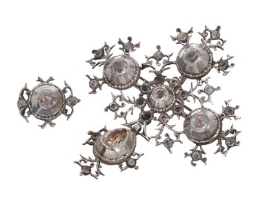 Lot 606 - 18th century Portuguese/Iberian silver brooch