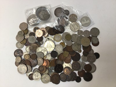 Lot 403 - World - Mixed coinage to include silver Wuerttemberg - German State Five Marks 1901F GF/AVF, India Rupee 1919 EF-GEF, France silver 12 Sols 1778/7A GF, Venezuela 100 Bolivares 1986 A. UNC, copies o...