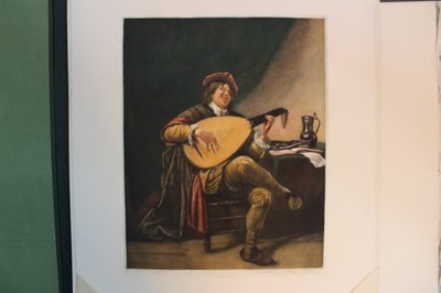 Lot 386 - Francis S Walker mezzotint after Gainsborough, ‘The Blue Boy’, together with a folio of three similar early 20th century prints