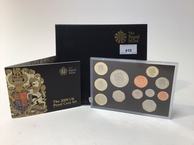 Lot 410 - G.B. - The Royal Mint Eleven Coin Proof Set 2009 to include 'Kew Gardens' 50 pence (cased with Certificates of Authenticity) (1 coin set)