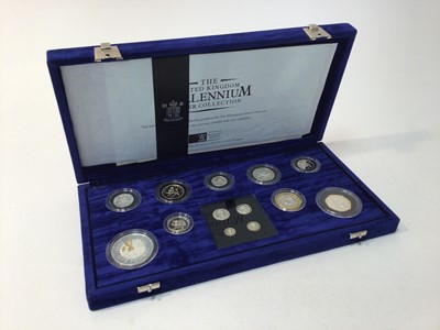 Lot 411 - G.B. - The Royal Mint 'Millennium' Thirteen Coin Silver Proof set 2000 (N.B. Includes Maundy coins) (cased with Certificates of Authenticity) (1 coin set)