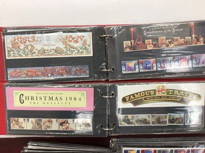 Lot 1435 - Stamps- Two boxes of presentation packs, stamp albums and other stamps.