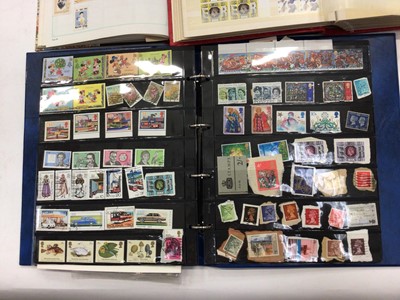 Lot 1435 - Stamps- Two boxes of presentation packs, stamp albums and other stamps.